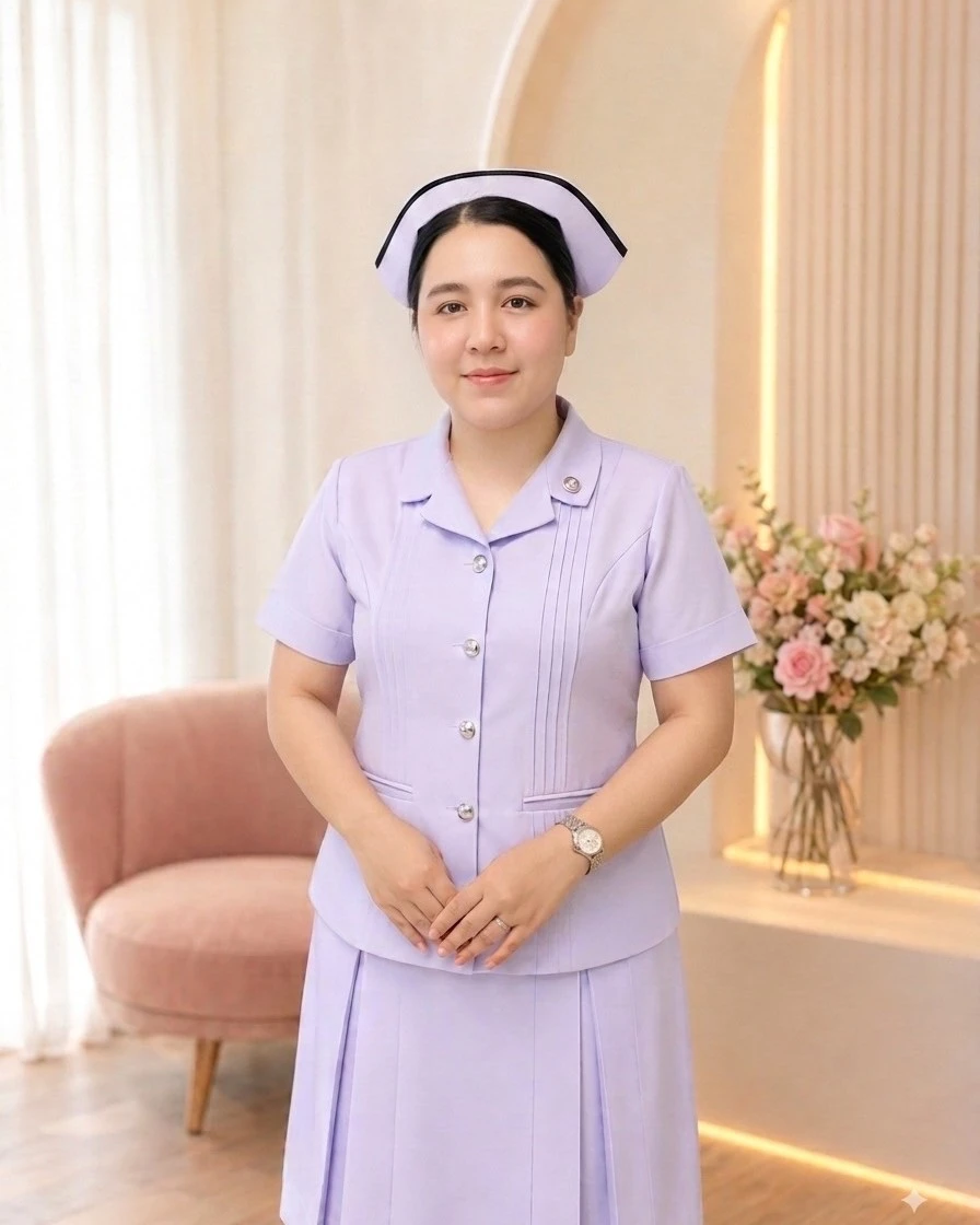 พยาบาลวิชาชีพผู้ให้บริการเปลี่ยนสายให้อาหารและสายสวนปัสสาวะ